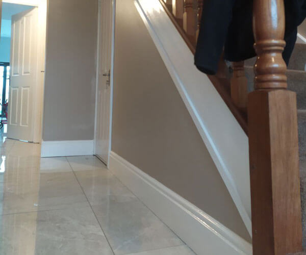 Hallway stairs painting